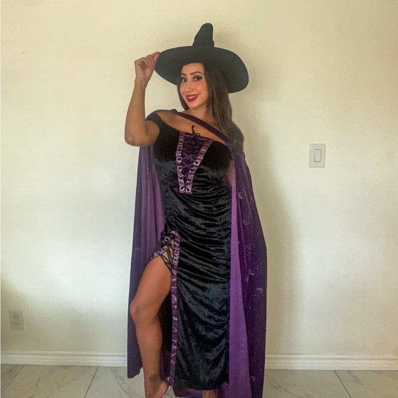 Eternal Witch Costume - Black and Purple - Picture 1 of 5